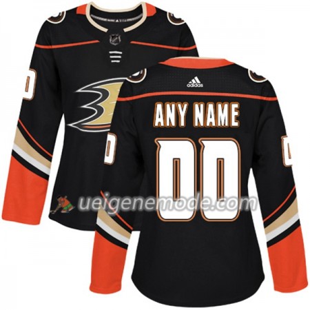 Dame Eishockey Anaheim Ducks Trikot Custom Adidas 2017-2018 Schwarz Authentic
